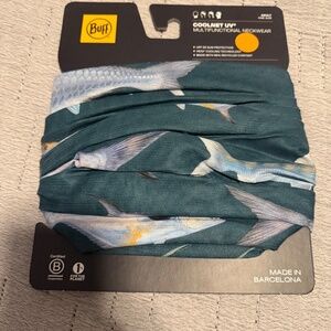 Buff Coolnet UV Neckwear in Saltwater Night Blue